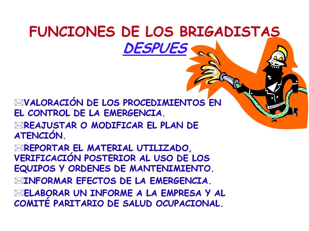 Contenido Definici N Y Objetivos De Las Brigadas De Emergencia Ppt